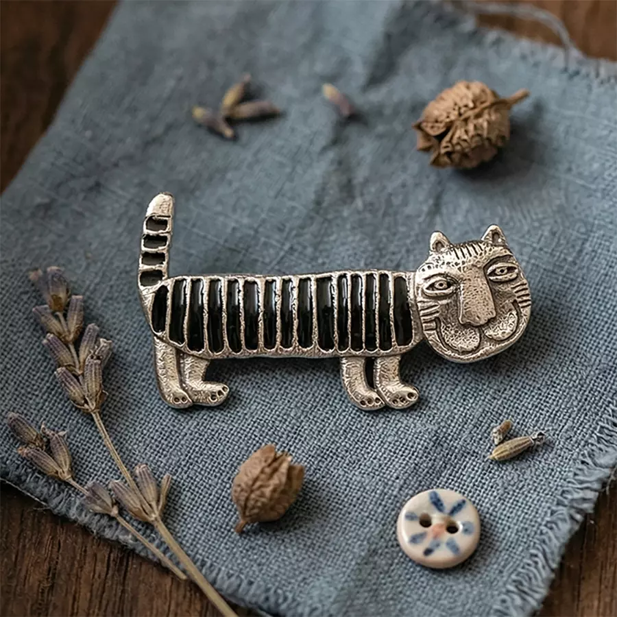 Брошь Кот Мурчик