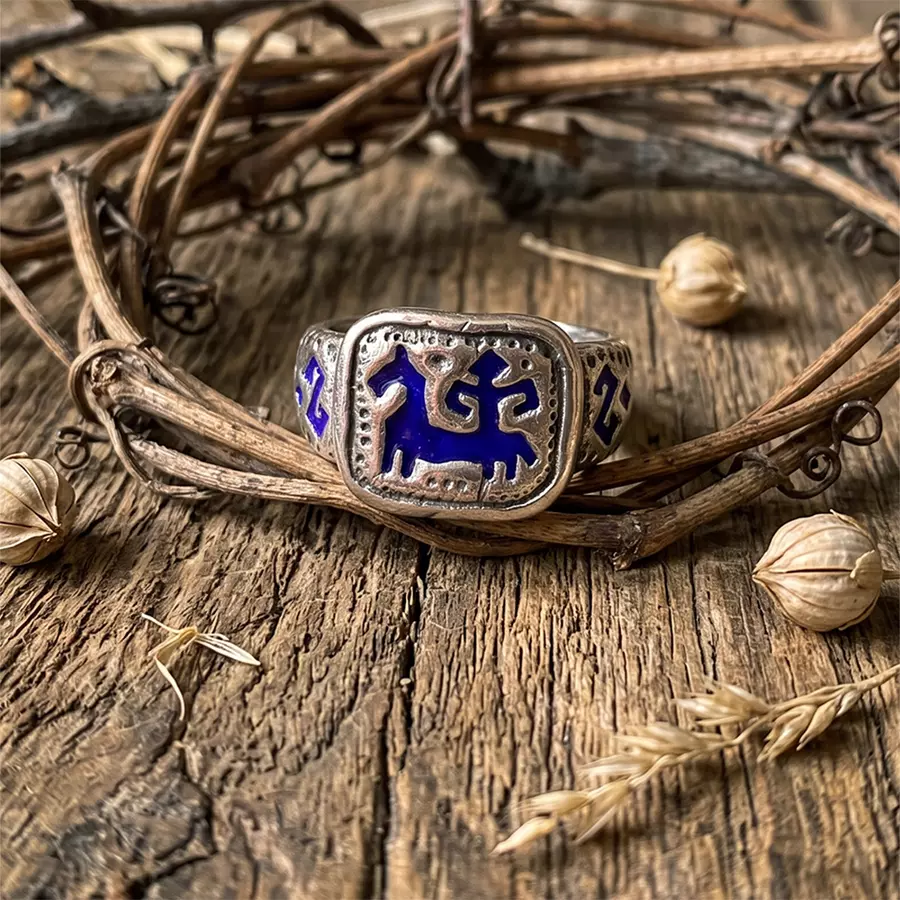 Кольцо Синий всадник - Фото 7