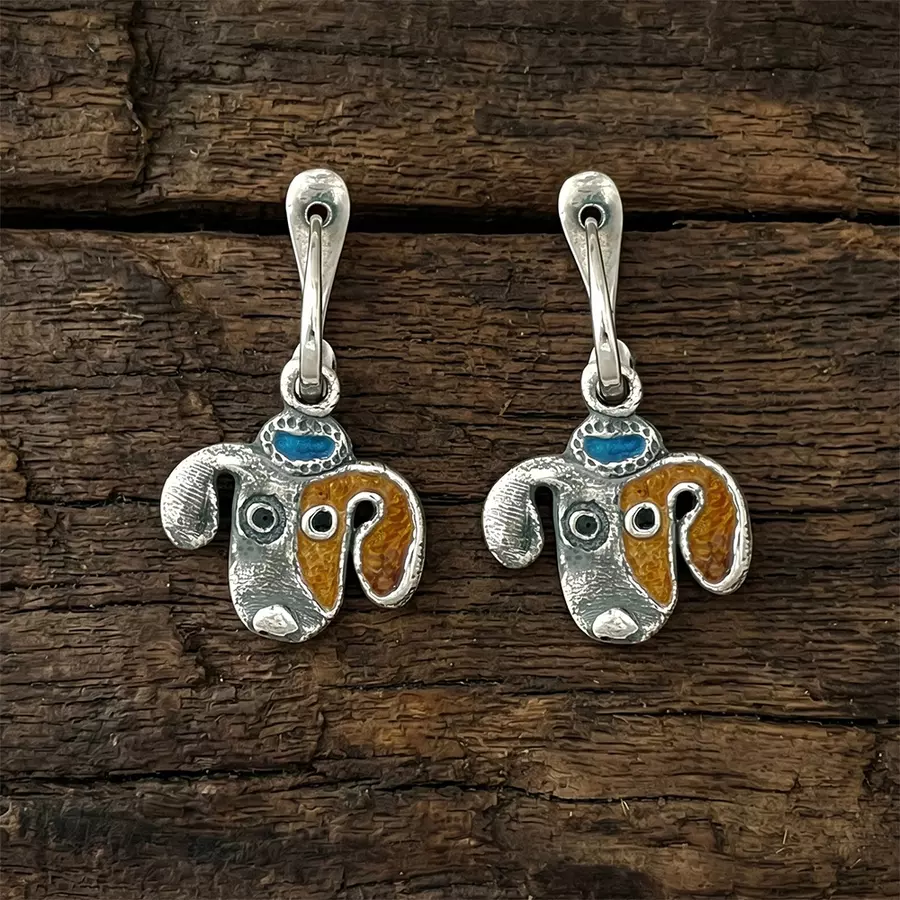 Серьги Собачки