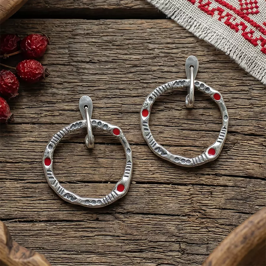 Серьги Кольца
