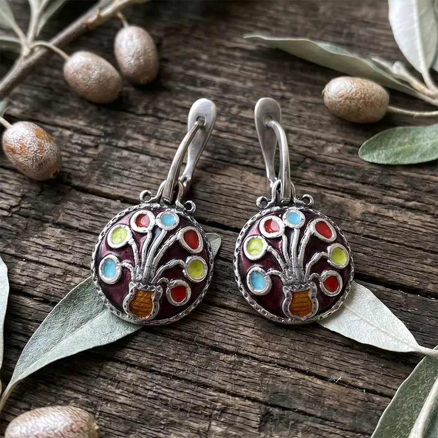 Серьги Букетики